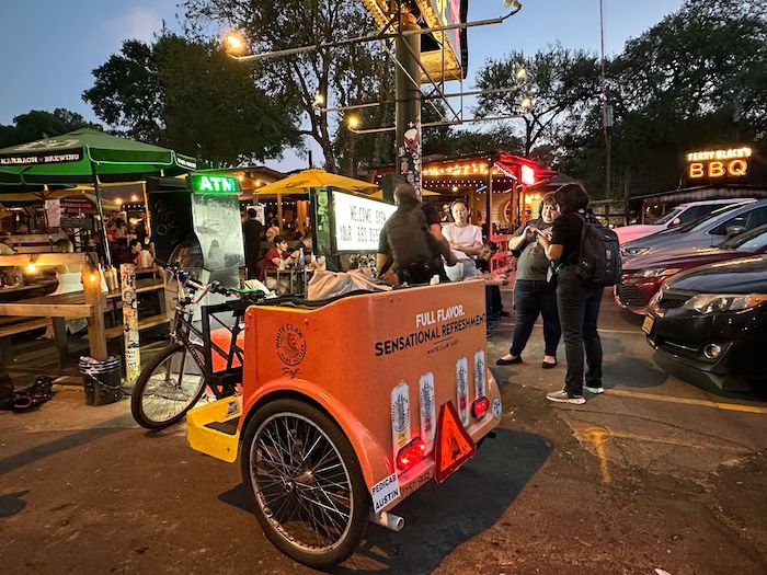 SXSW pedicab advertising
